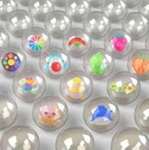 Lucky Ball Scoop Kechain sets